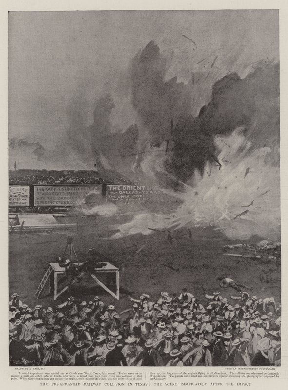 The Pre-Arranged Railway Collision in Texas by Joseph Nash