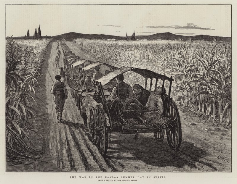 The War in the East, a Summer Day in Serbia by Joseph Nash