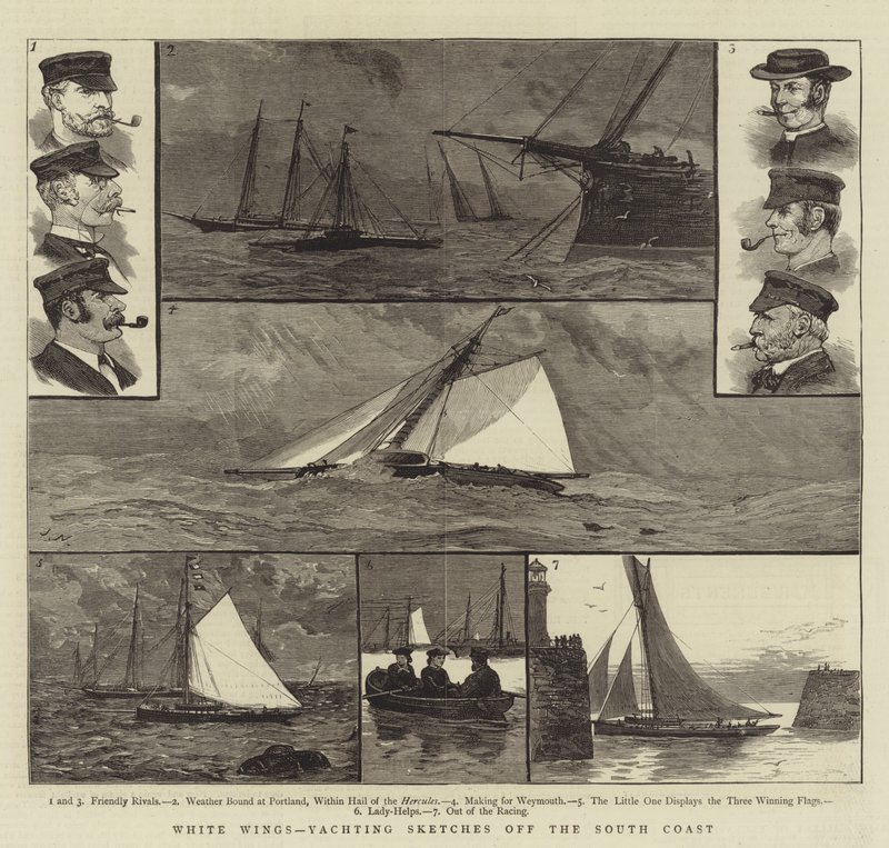 White Wings, Yachting Sketches off the South Coast by Joseph Nash