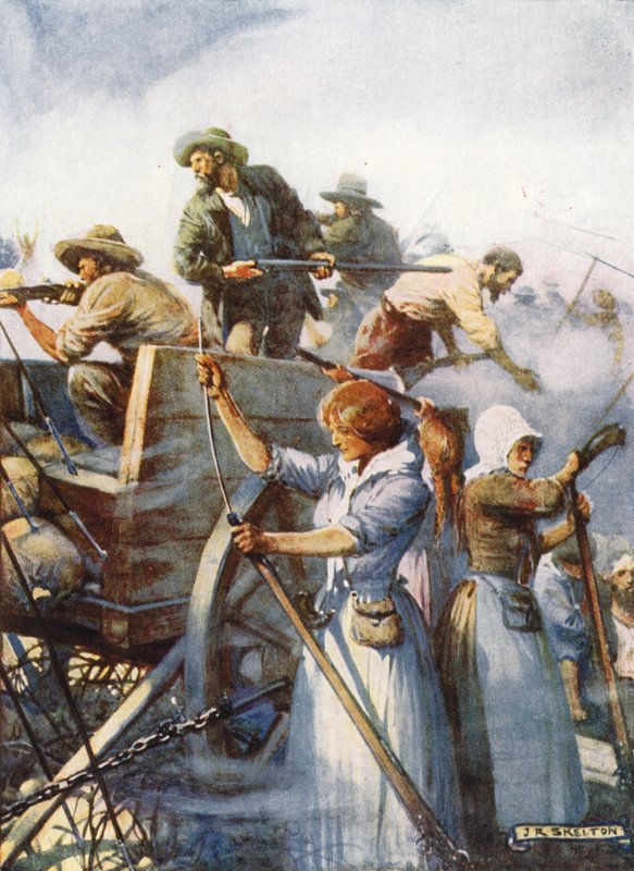 Beside Them Stood the Women Quietly Loading Guns by Joseph Ratcliffe Skelton