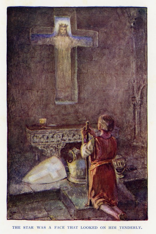 Illustration for Sir Knight of the Splendid Way by Joseph (after) Finnemore