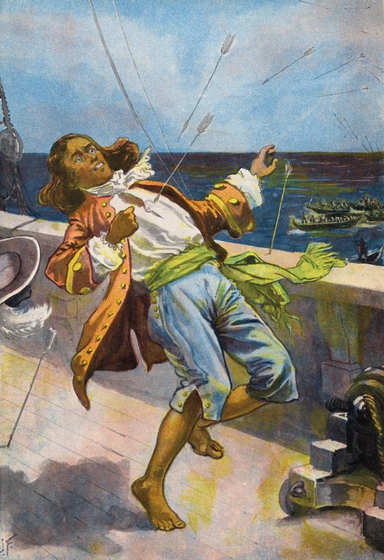Robinson Crusoe: Death of Friday by Joseph (after) Finnemore
