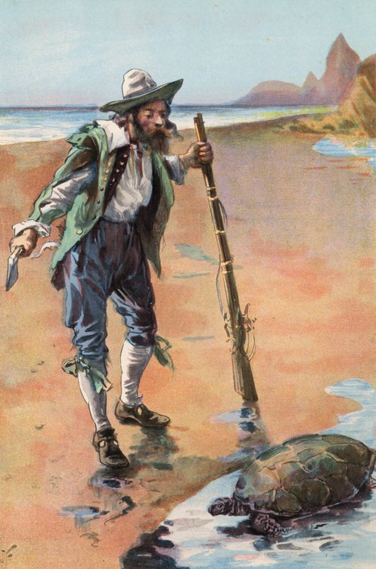 Robinson Crusoe: I Find a Turtle by Joseph (after) Finnemore