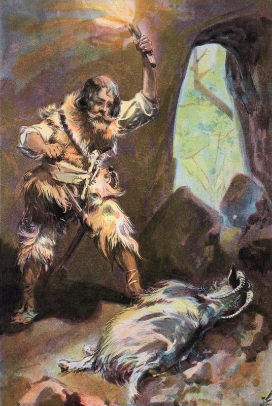 Robinson Crusoe: I see an old he-goat by Joseph (after) Finnemore