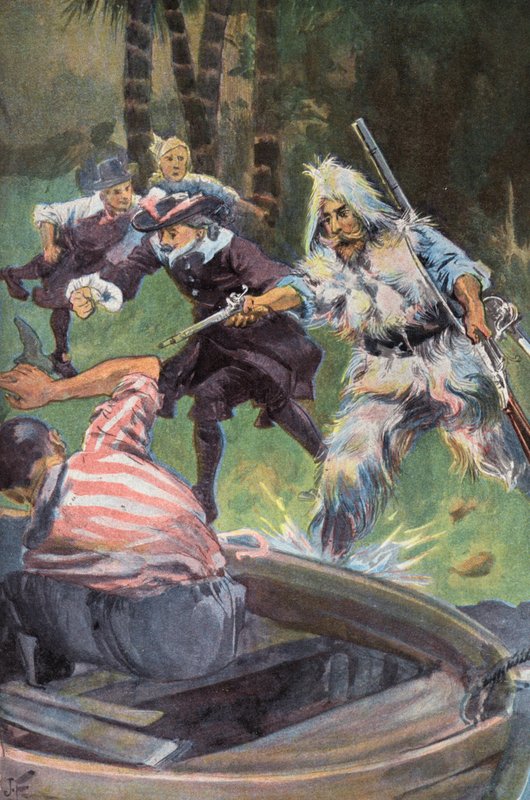 Robinson Crusoe: We call on him to yield by Joseph (after) Finnemore