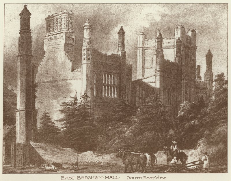 East Barsham Hall, Norfolk by Joseph (after) Nash