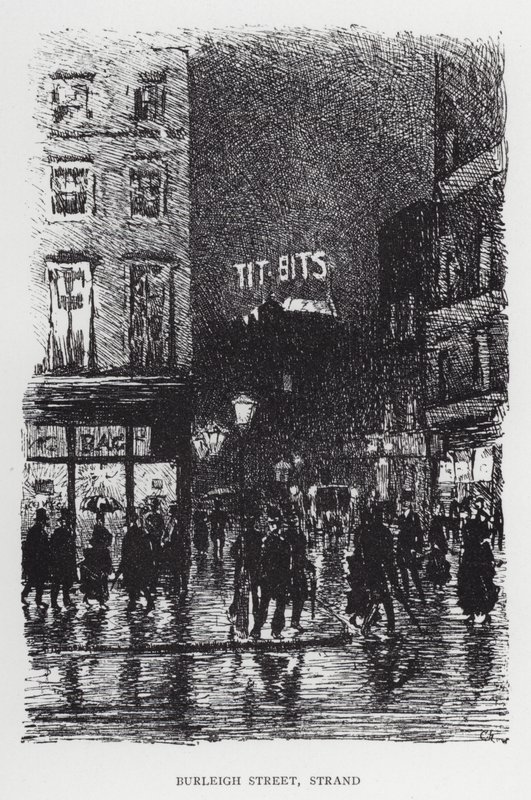 Burleigh Street, Strand by Joseph (after) Pennell