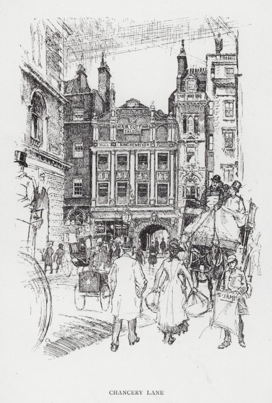 Chancery Lane by Joseph (after) Pennell