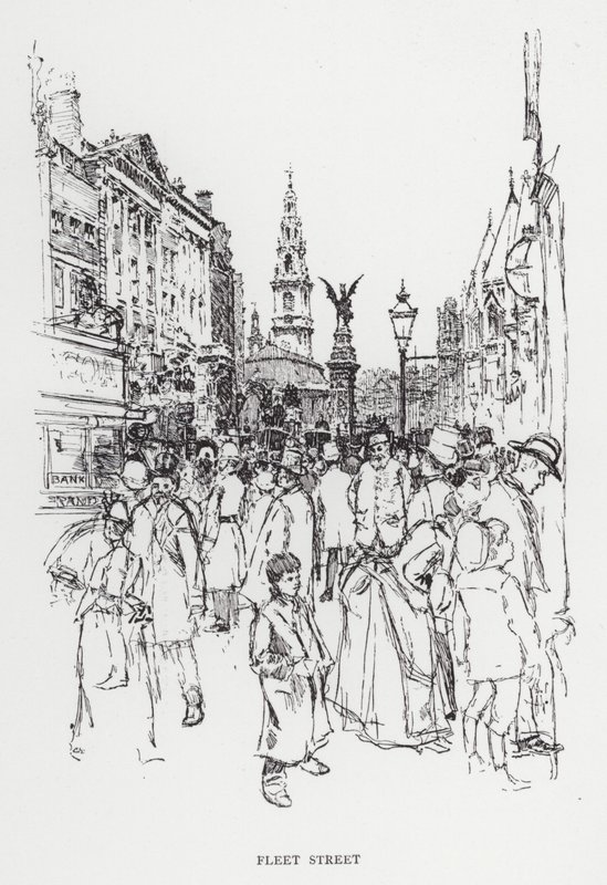 Fleet Street by Joseph (after) Pennell