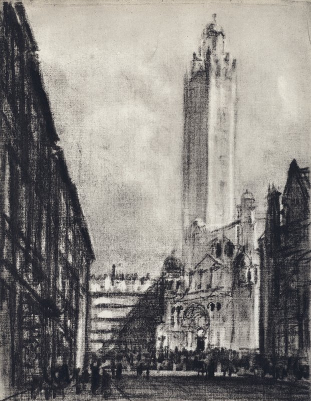 The Cathedral, Westminster by Joseph (after) Pennell