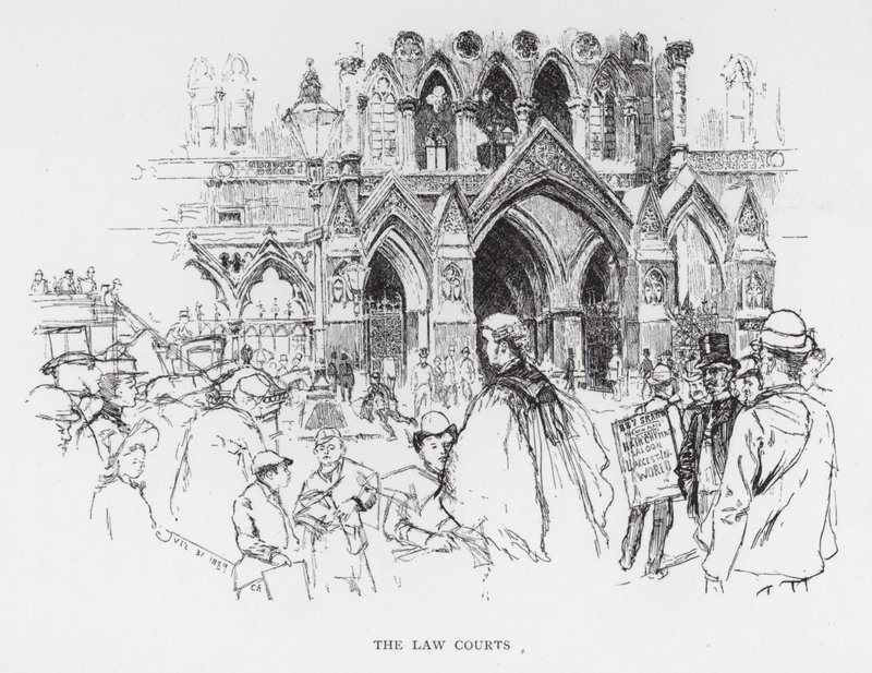 The Law Courts by Joseph (after) Pennell