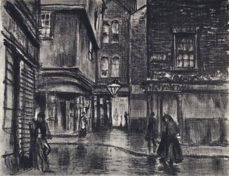 Vanishing London (litho) by Joseph (after) Pennell