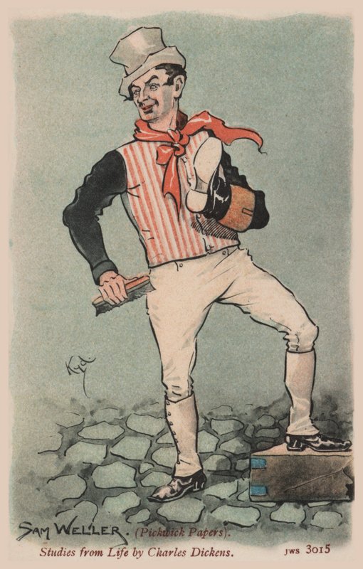 Sam Weller, Pickwick Papers by Joseph Clayton  Clarke