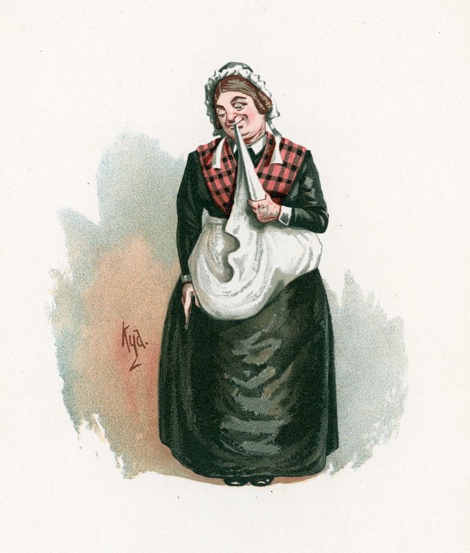Mrs Bardell, illustration from 