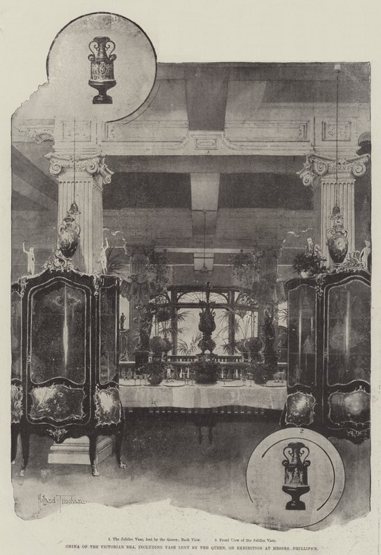 China of the Victorian Era, Including Vase Lent by the Queen, on Exhibition at Messers Phillips