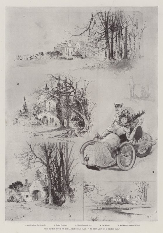 The Easter Tour of the Automobile Club, To Beaulieu on a Motor Car by Joseph Holland Tringham