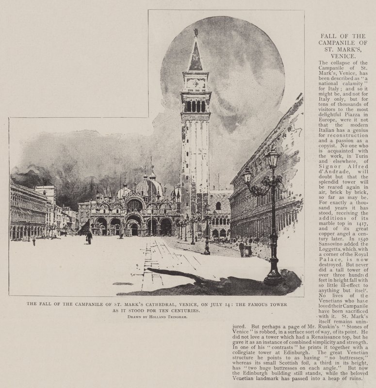 The Fall of the Campanile of St Mark