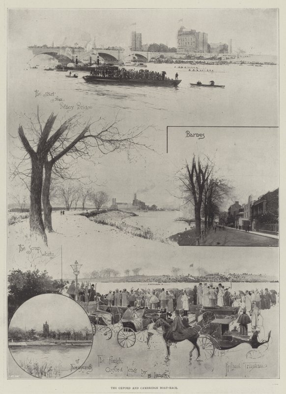 The Oxford and Cambridge Boat-Race by Joseph Holland Tringham