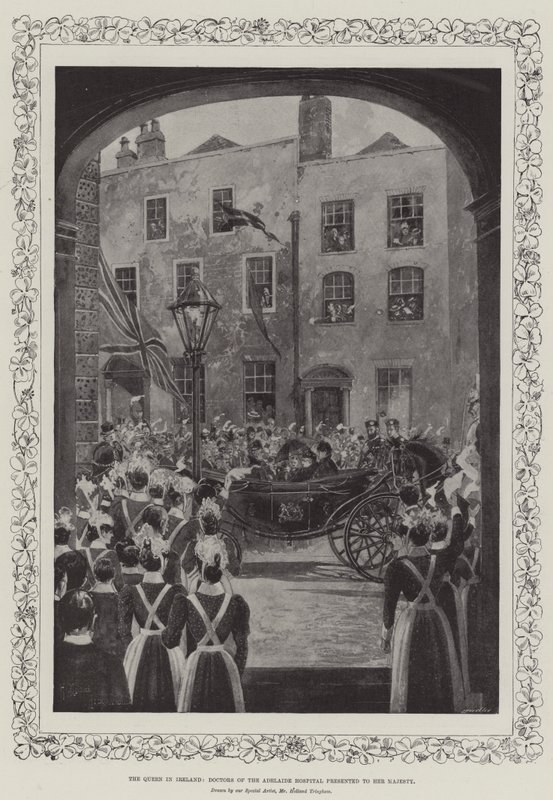 The Queen in Ireland, Doctors of the Adelaide Hospital Presented to Her Majesty by Joseph Holland Tringham