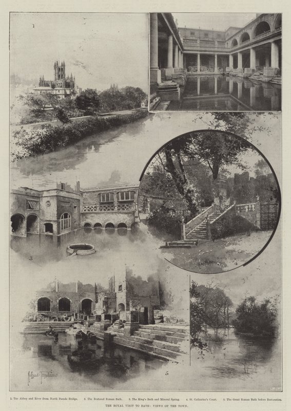 The Royal Visit to Bath, Views of the Town by Joseph Holland Tringham