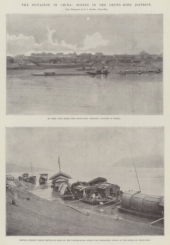 The Situation in China, Scenes in the Chung King District by Joseph Holland Tringham