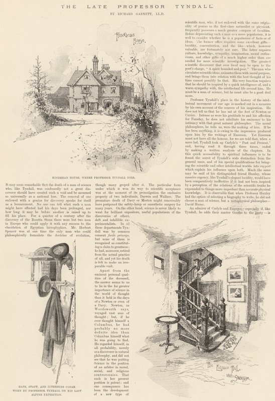 The Late Professor Tyndall by Joseph Holland Tringham
