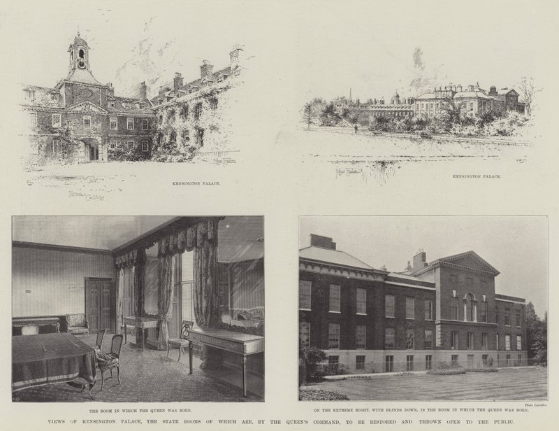 Views of Kensington Palace, the State Rooms of Which Are, by the Queen