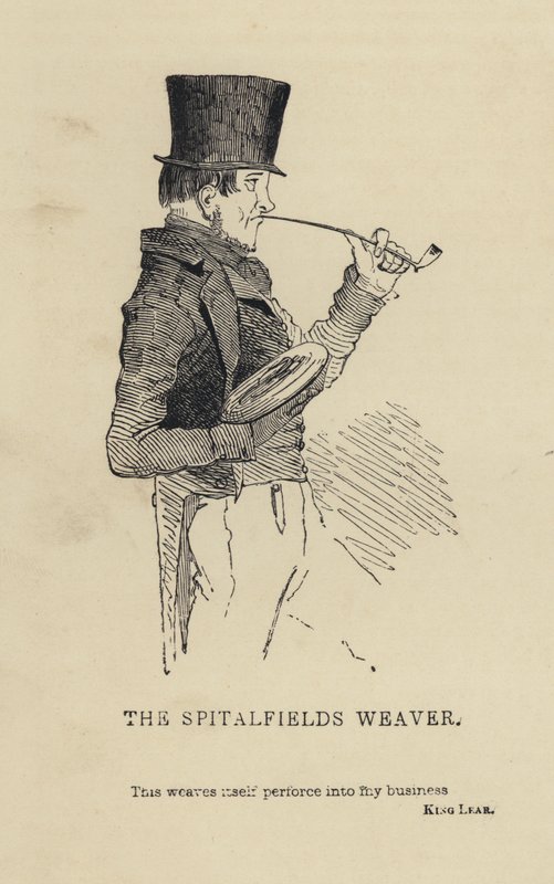 Kenny Meadows: The Spitalfields Weaver by Joseph Kenny (after) Meadows