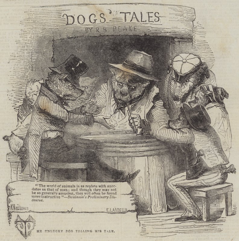 The Unlucky Dog telling his Tale by Joseph Kenny Meadows