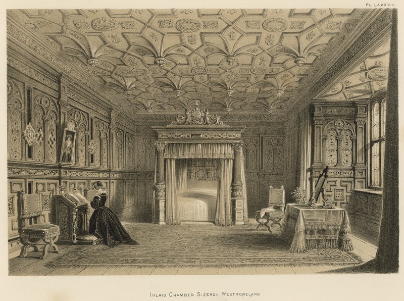 Inlaid Chamber, Sizergh, Westmoreland by Joseph Nash