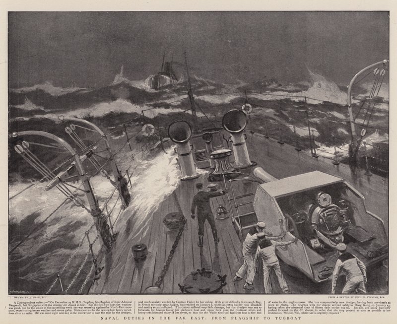 Naval Duties in the Far East, from Flagship to Tugboat by Joseph Nash