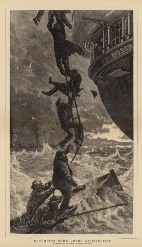 Returning Home under Difficulties by Joseph Nash