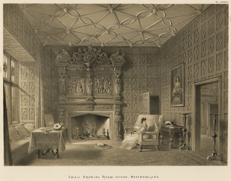 Small Drawing Room, Levens, Westmoreland by Joseph Nash