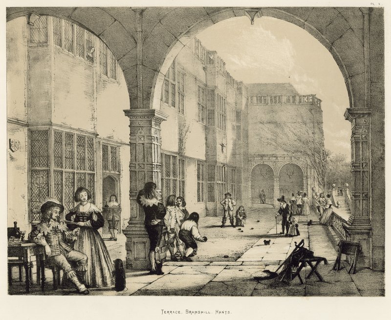 Terrace, Bramshill, Hants by Joseph Nash