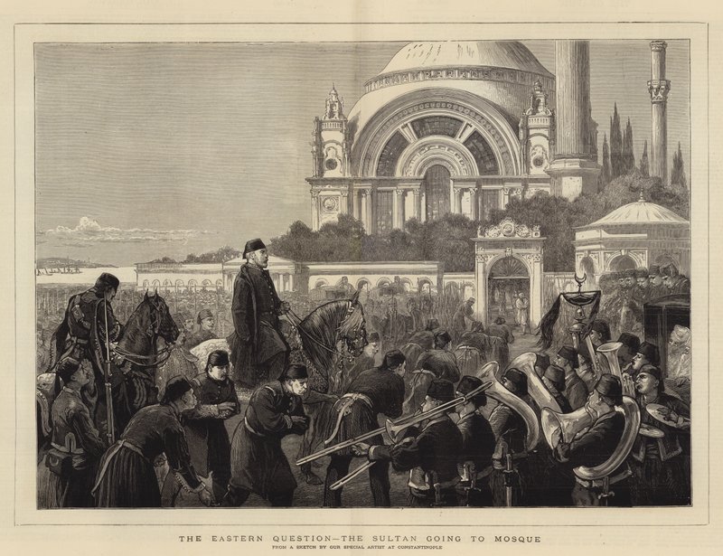 The Eastern Question, the Sultan going to Mosque by Joseph Nash