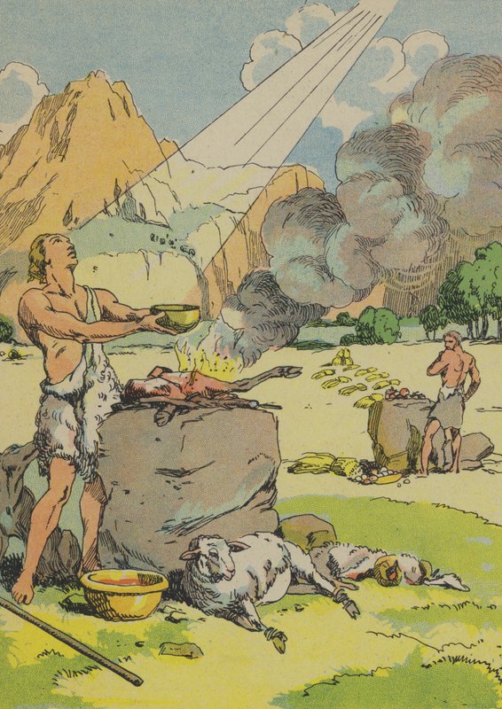 Abel Making a Sacrifice to God by Joseph Porphyre Pinchon