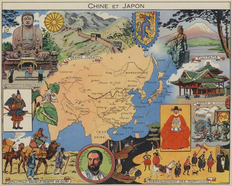 China and Japan by Joseph Porphyre Pinchon