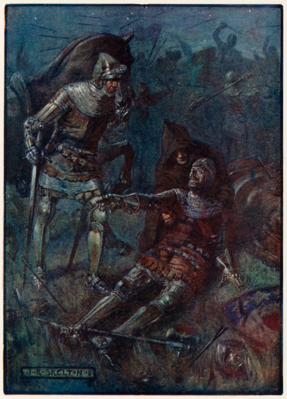 James, Earl of Douglas, at the fight at Otterburn by Joseph Ratcliffe Skelton