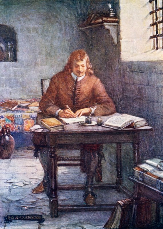 John Bunyan Writing Pilgrim