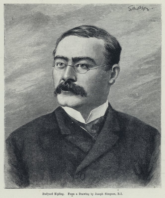 Rudyard Kipling by Joseph Simpson