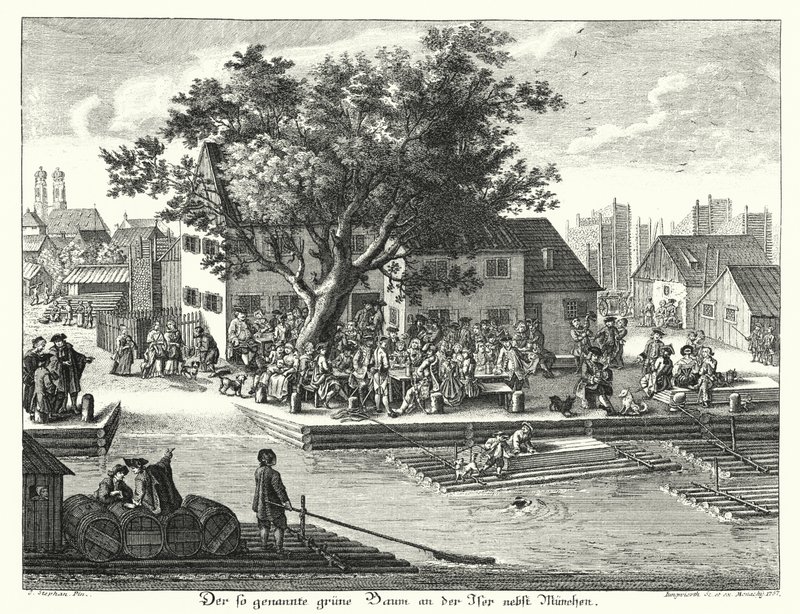 The Green Tree Inn Near Munich by Joseph Stephan