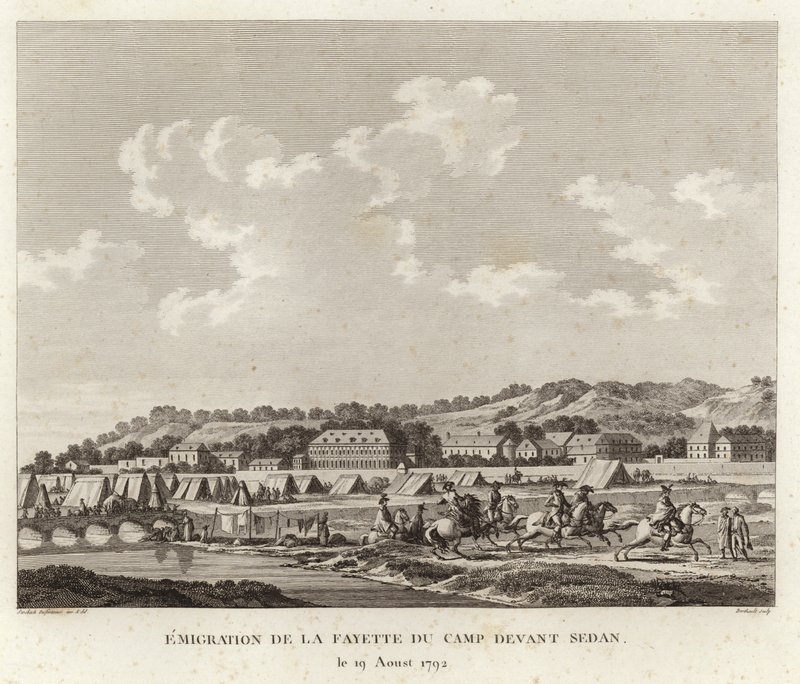 The Marquis de Lafayette Fleeing the Camp at Sedan by Joseph Swebach Desfontaines