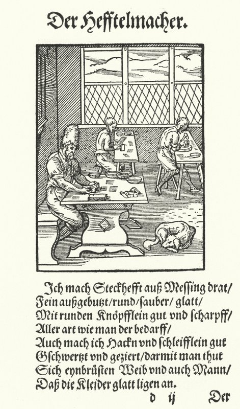 The Pin and Needle Maker by Jost (after) Amman