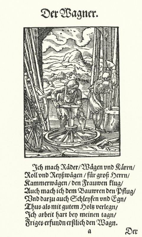 The Wheelwright by Jost (after) Amman