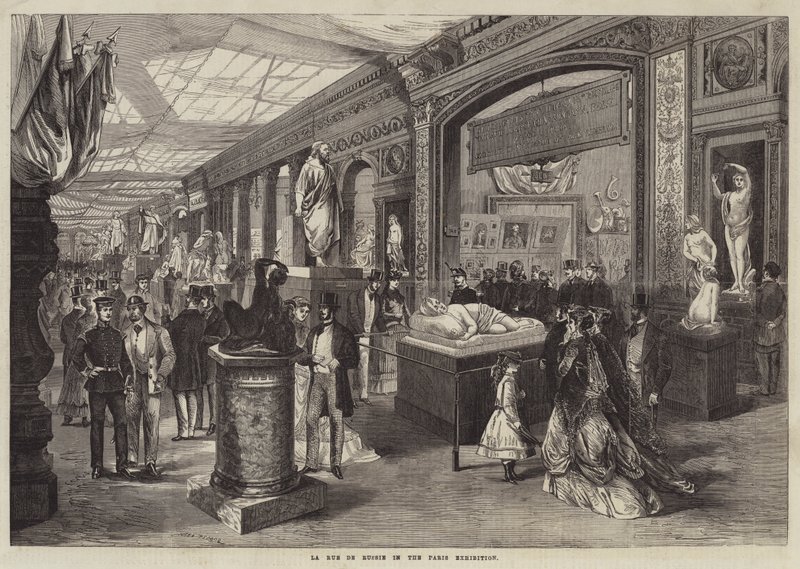 La Rue de Russie in the Paris Exhibition by Jules Pelcoq