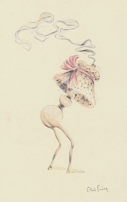 Figure, possibly representing a perfume bottle by Jules Abel Faivre