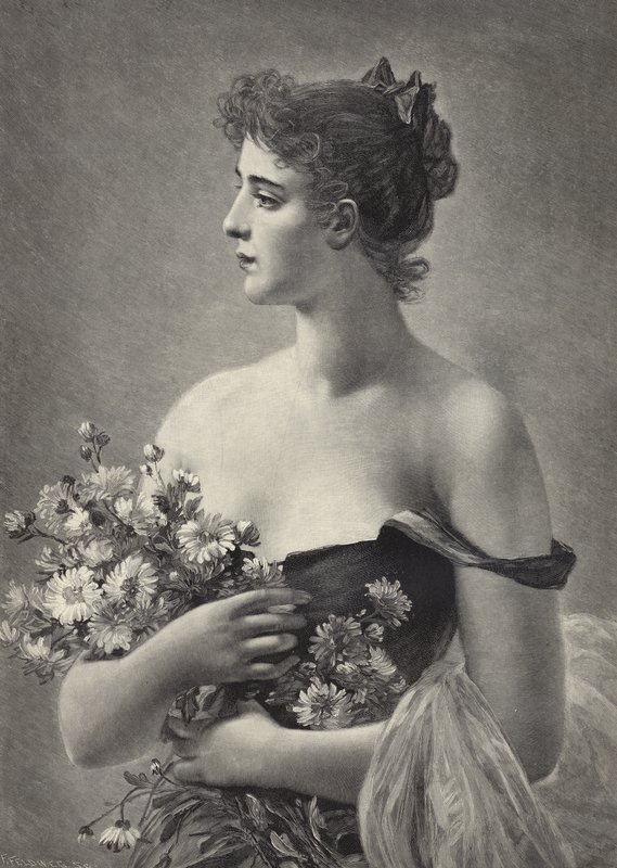 A Sweet Bouquet by Jules Frederic Ballavoine