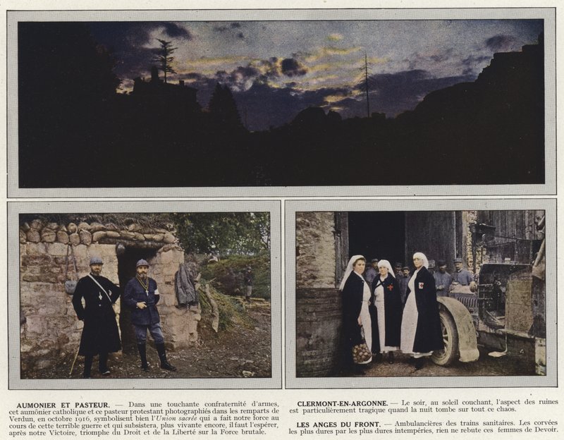 Chaplain and Pastor, Clermont-En-Argonne, The Angels of the Front by Jules Gervais Courtellemont