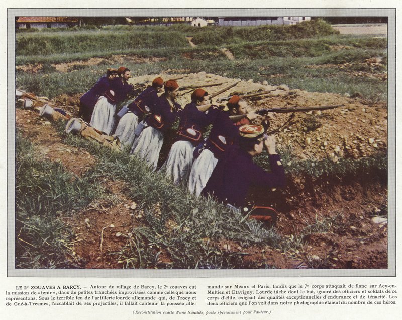 The 2nd Zouaves at Barcy by Jules Gervais Courtellemont
