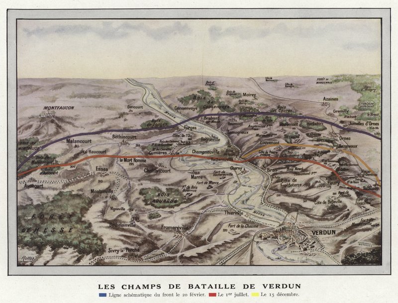 Les Champs de Bataille de Verdun by Jules Gervais Courtellemont